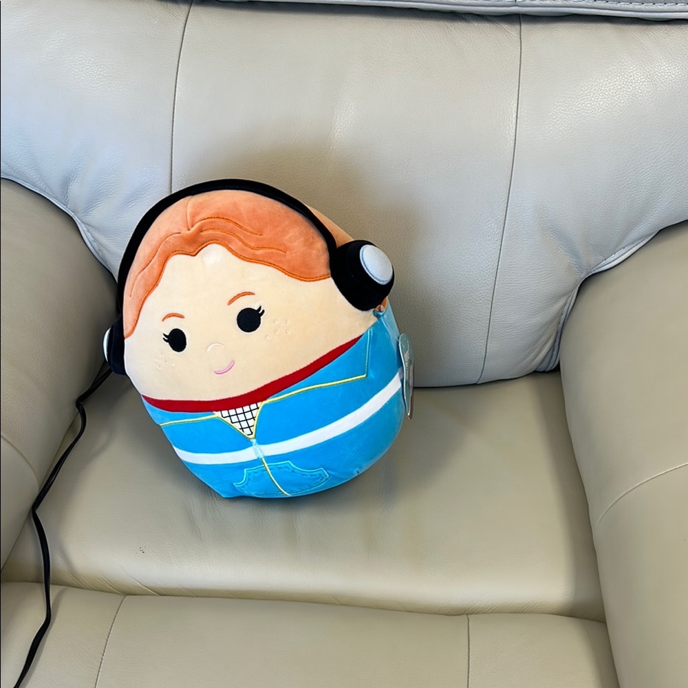 Squishmallows Plush Blue and Orange Stuffed Animal